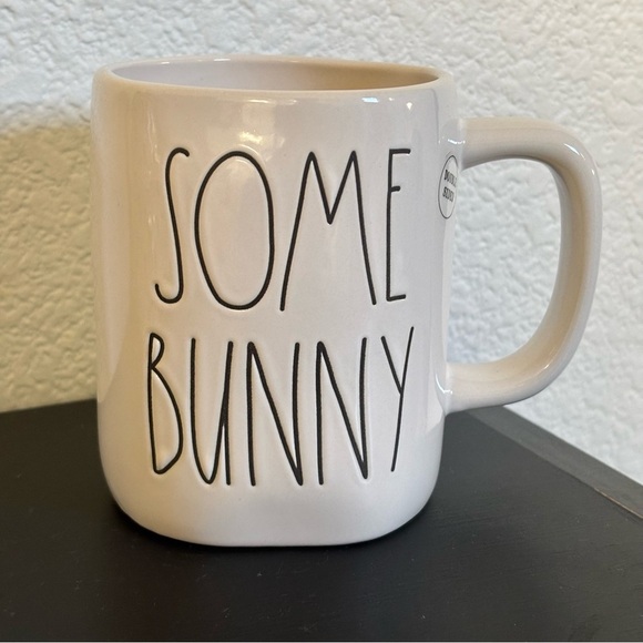 Rae Dunn Some Bunny Loves You Double Sided Coffee Tea Hot Chocolate NEW - Picture 5 of 6